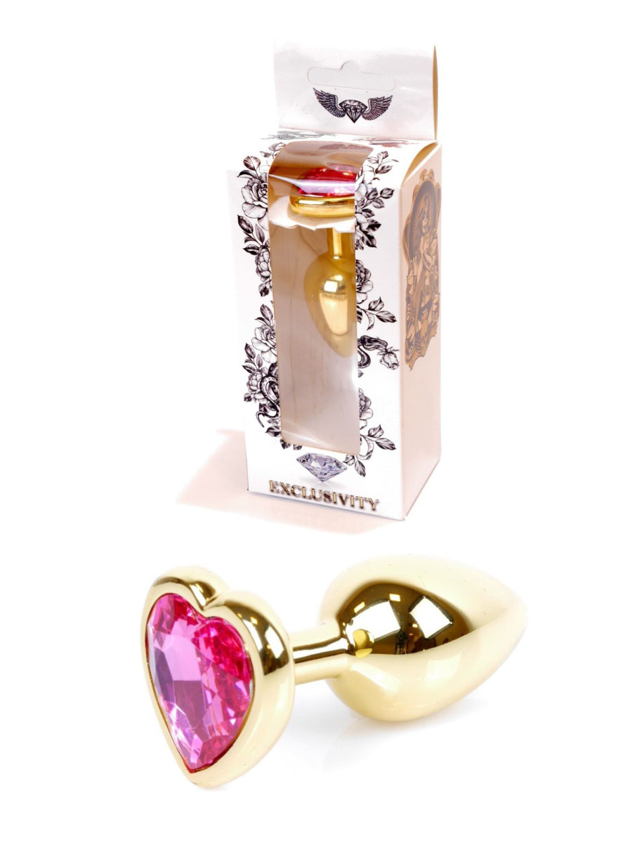 Metalna analna kupa sa cirkonom u obliku srca 64 00035